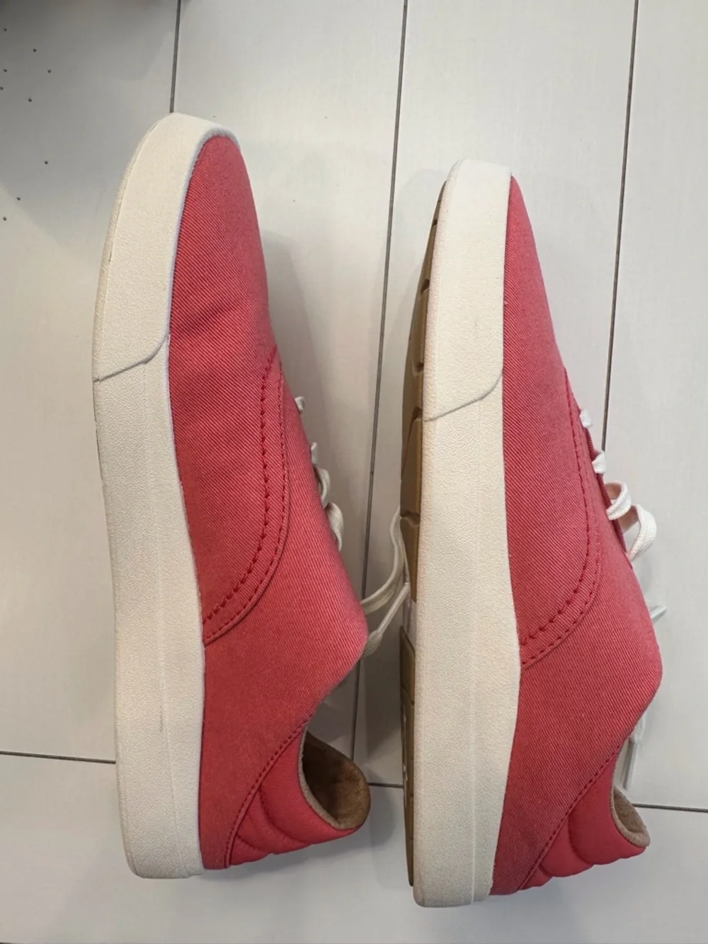 OluKai Pink Canvas Sneakers - Women's W9.5 New Without Box - Picture 7 of 12